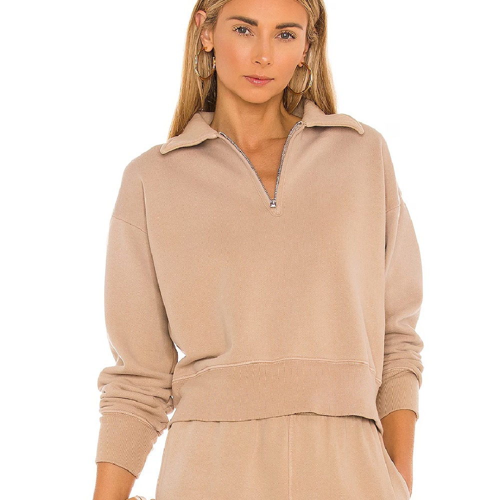 Re/Done x Hanes Classic 70s Half Zip